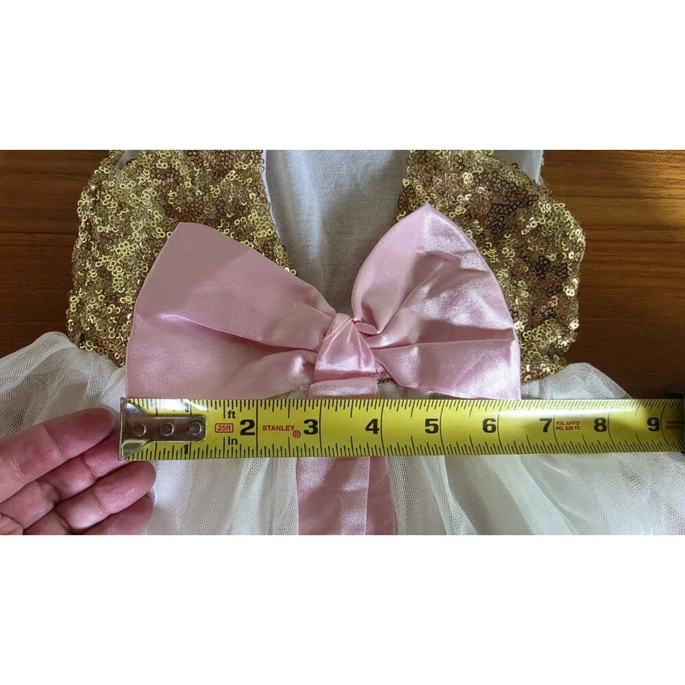 Toddler Gold Sequin Tutu Dress READ Description